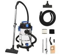 Aspirateur sec et humide 1200 W 30 L Argenté nettoyeur vidaXL