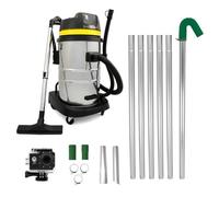 Aspirateur Sec Humide 50 L, Perche Pour Gouttières 7,2 m & Caméra d'Inspection
