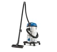 Aspirateur sec humide eau et poussiere acier inox 30l 1200w scheppach nts30v2