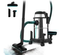 Aspirateur Solides et Liquides Conga Rockstar 1200 W, 20 kPa, double fonction : aspirateur et souffleur, structure métallique, roues, rayon d'action 5 M - CECOTEC 08113