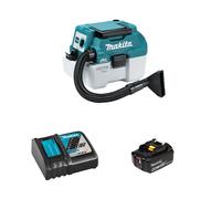 Aspirateur souffleur 18V DVC750LZ + 1 batterie BL1860B 18V 6 Ah + chargeur rapide DC18RC MAKITA