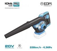 Aspirateur souffleur 20v (sans batterie ni chargeur) koma tools pro series battery edm