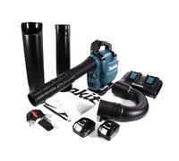 Makita Aspirateur Souffleur 2x18V/5Ah, avec 2 batteries et chargeur 196933-6 - DUB363PT2V