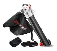 Aspirateur souffleur broyeur de feuilles 40V - X-Performer XPASBT40LI-2B - Sac 45L - avec 2 Batteries 2Ah et double chargeur
