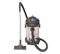 Aspirateur Souffleur eau et poussière LEMAN LOASP301 Cuve Inox 30 L - 1400W - avec prise synchronisée