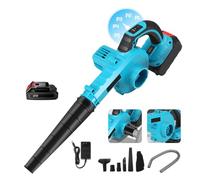 Aspirateur Souffleur sans Fil de Feuilles à Batterie 21V, Affichage numérique, Réglage de la Vitesse du Vent à 5, Souffleur sans Fil Légère et Ergonomique, Idéal pour Le Jardin (1 Batterie)