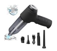 Aspirateur Souffleur sans Fil, Gonflez Et Aspirez Rapidement Dynavac Aspirateur Multifonction Aspirateur Manuel, Convient pour Voiture,MéNage,Black