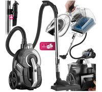 TECTAKE Aspirateur VC900 sans sac avec filtre HEPA et réservoir à poussière 3L
