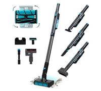 Aspirateur vertical sans fil ultraléger Cecotec Scoba 2100 Twice MAX. 210 W et 20 kPa, Moteur Digital Brusless, Autonomie 45 min, Tête Motorisée Omnidirectionnelle avec Double Brosse, 3 Accessoires