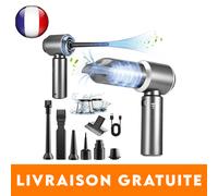 Aspirateur Voiture 18000Pa 4 en 1 - Puissant, Compact, Multi-usage Gris