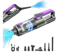Aspirateur Voiture 4 en 1 26000 PA, Aspirateur à Main Sans Fil Puissant et Compact, Avec LED Affichage et Batterie Rechargeable, Pour la Voiture, Maison, le Bureau et la Cuisine, Les Poils D'animaux.