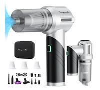 Aspirateur Voiture Puissant sans Fil: 15000PA Pliable 90° Aspirateurs à Main - 6000mAh Mini Aspirateur Rechargeable avec 3 HEPA Filtres pour Voiture, Maison, Cuisine