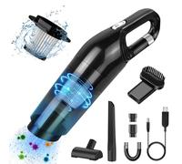 Aspirateur Voiture sans Fil,10000Pa Aspirateur à Main Puissant,Multifonctionnel Aspirateur Voiture Puissant avec 3 Filtres HEPA,Humide&Sec Mini Aspirateur Portable pour Voiture Maison Cuisine