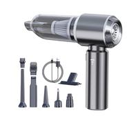 Aspirateurs à Main sans Fil avec Moteur sans Balai, 15000pa Aspirateur Voiture, Souffleur d'air Et Pompe 3 en 1, 3 Vitesses Réglables, Mini Aspirateur Soufflant Rechargeable pour Voiture (Noir)