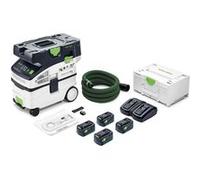 Festool Aspirateur CTMC MIDI I-Plus 36V (2x18V) Li-Ion (4x 5.0Ah) Systainer 3100 l/min Classe M