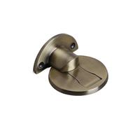 Aspiration Invisible de sol en acier inoxydable, 1 pièce, sans poinçonnage avec colle, arrêt porte Anti-collision, aspiration Pour Les Chambres Et Les Cuisines(Green bronze)