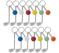 Aspire 24 pièces Porte-clés de golf, porte-clés de club de golf, porte-clés de sport, cadeaux de fête, prix de carnaval scolaire