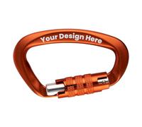 Aspire Mousqueton de verrouillage personnalisé robuste de 7,6 cm, Mousquetons torsadés gravés 12 KN (1 224,2 kg) pour hamacs yoga aérien