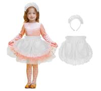 Aspire Tablier de Cuisine en Coton pour Femme Taille Basse Tablier en Dentelle avec Poche pour Le café, Le Restaurant, la Cuisine