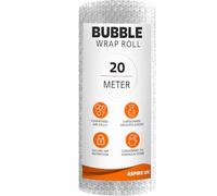 ASPIRE UK Rouleau de papier bulle 300 mm x 20 m - En polyéthylène transparent - Coussin d'air pour la maison, le bureau et l'entrepôt - Matériau d'emballage durable pour l'expédition, le stockage et