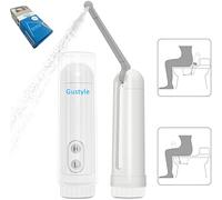Aspiree [2nd Generation] Portable Travel Bidet by GUSTYLE IPX7 Waterproof Electric Bidet Sprayer with Automatic Decompression Film and Nozzle 180 Degree Adjustment(140ml)