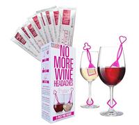 Aspiree The Wand Wine Filter by PureWine | No More Wine Headaches | Removes Sulfites and Histamines | New Twist-Off Wine Charms | (12)