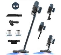 Aspirez sans fil 6 en 1, 30 kPa, 3 nives, 45 min d'autonomie avec batterie, mural rechargeable, éclairage LED, capacité de 1,2 L