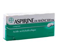Aspirine Du Rhône Acide Acétylsalicylique 500mg Comprimés 20