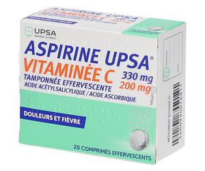Aspirine UPSA Vitaminée C - Comprimés effervescents Effervescents 20 pc(s)