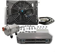 Aspligo - Climatiseur électrique 12 V sous tableau de bord, kit de climatisation universel 12 V, convient pour camionnettes, camping-cars, bus (chauffage et refroidissement)