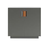 Asplund Armoire Frame 80 Low taupe. cuir cognac. 42cm