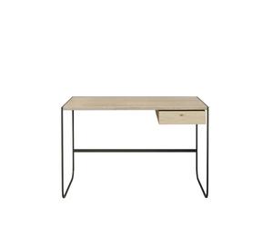 Asplund Bureau Tati chêne teinté blanc (p2). 1 tiroir p2. support green khaki
