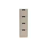 Asplund Commode Snö J4 dark sand. base en bouleau