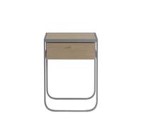 Asplund Nati Tati Drawer table de chevet storm grey. chêne laqué blanc