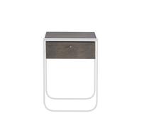 Asplund Nati Tati Drawer table de chevet white. chêne fumé