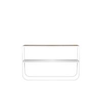 Asplund Tati Console 120 table d'appoint pigment blanc de chêne. support blanc. 120