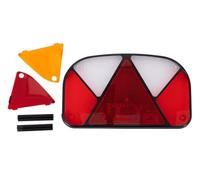 ASPÖCK Cabochon de feu arrière Multipoint II universel 240x140mm à six fonctions avec position stop recul antibrouillard clignotant réflecteur pour remorque camion lourd
