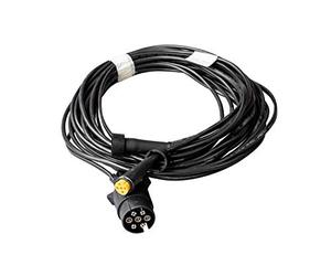 ASPÖCK Faisceau électrique 5m 12V prise 7 broches avec 2 baïonnettes 5 broches section 0,75mm2 câblage de feux arrière à connexion fiable pour remorque et voiture utilitaire