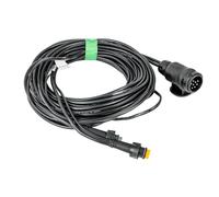 ASPÖCK Faisceau électrique 7m Prise 13 Broches vers Deux connecteurs à baïonnette 5 Broches dérivation Feux gabarit 12V câblage Installation pour remorque et dépanneuse