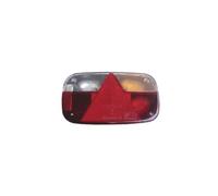 Aspöck Feu Arrière Multipoint III Droit, Baïonnette 5 PIN 12 V | Boîtier étanche IP64 avec triangle réfléchissant. Idéal pour remorques, caravanes et engins agricoles ou de chantier.