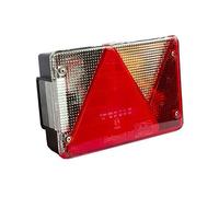 Aspöck Feu arrière Multipoint IV droit à six fonctions avec feu stop clignotant de recul et éclairage de plaque connecteur 5 broches IP64 bloc optique pour remorque utilitaire