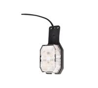 Aspöck Feu de Position Gauche LED FLEXIPOINT 12/24 V | Indice IP 6K9K et câble de 0,5 m. Idéal pour remorques, camions et camping-cars circulant de nuit.
