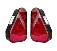 ASPÖCK Kit feux arrière LED Earpoint gauche et droit 12-24V baïonnette 8 broches câble 0,8m à six fonctions IP6K9K E24 ADR Zone 2 pour remorque utilitaire gros camion
