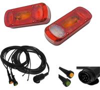 Aspöck Midipoint 2 - Kit luminaires droite + gauche et câble 5 mètres 13 pôles avec sortie 2 x 0,2m DC