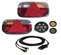 Aspöck Multipoint Lot de 3 lampes droite + gauche et câble 3,5 m 7 broches