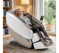 Aspria Fauteuil de massage avec fonction chauffante pour massage complet du corps, maître pour le massage du cou et des épaules, Shiatsu profond, chaise de massage pour la maison, les hôtels, les