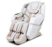 Aspria Space Walk Fauteuil de massage 3D avec fonction chauffante, fonction de couchage Zero Gravity, Shiatsu, son surround 3D, massage de tout le corps, balayage corporel (blanc)