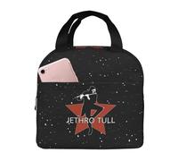 AsqLdQM Jethro Musics Tull Sac à déjeuner isotherme portable en aluminium épais pour homme et femme Noir