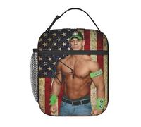 AsqLdQM John Boxer Cena Sac à déjeuner isotherme portable de grande capacité, sac fourre-tout avec fermeture éclair, poche filet 25,4 x 10,2 x 20,3 cm (L x l x H) pour l'école, le travail, le camping