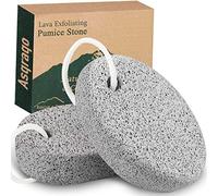 Asqraqo Lot de 2 pierres ponces naturelles pour pédicure et callosités pour pieds et mains